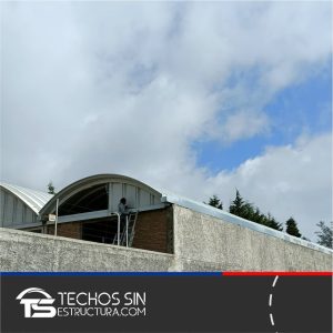 Arco Techo Lamina Pintro Claro 5 mts. x Fondo 5 mts.