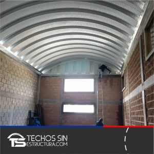 Arco Techo Lamina Zintro Claro 10 mts. x Fondo 10 mts.