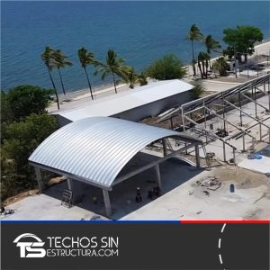 Arco Techo Lamina Zintro Claro 7 mts. x Fondo 10mts.